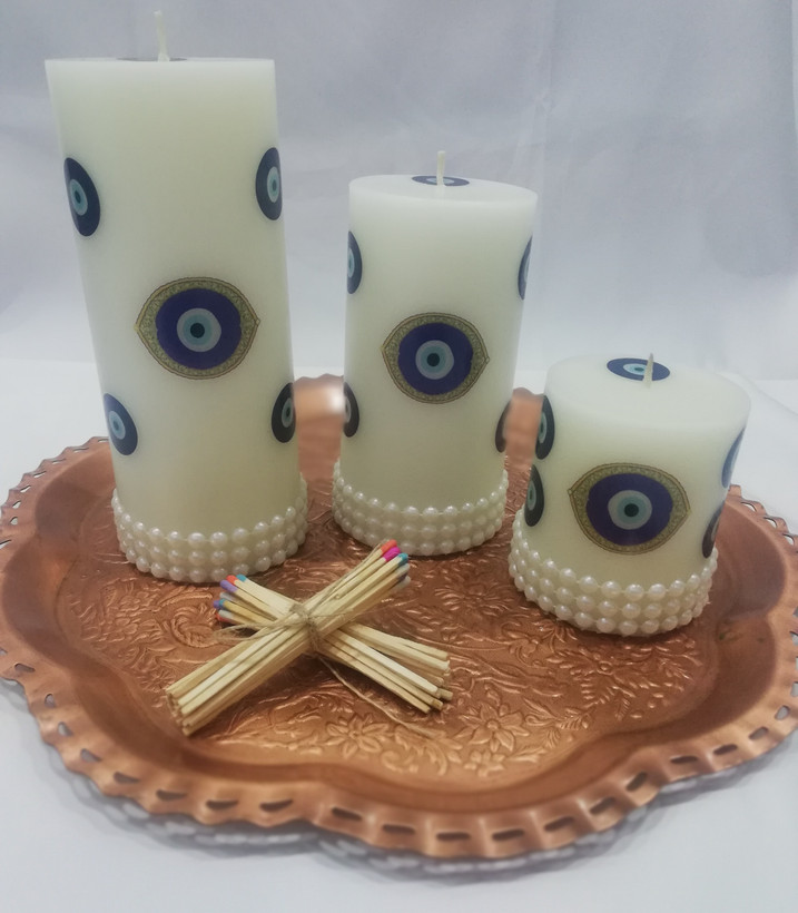 شمع استوانه ساده قطر 8